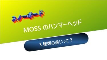 【スノーボード】MOSSのハンマーヘッド：3種類の違いは？
